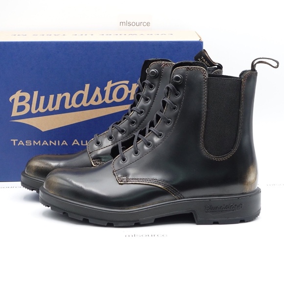 NEW Men's Blundstone 2218 Elastic Lace-Up Boots Gold - Picture 1 of 8